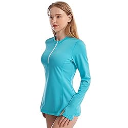 HISKYWIN Women's Long Sleeve UV Sun Protection Rash