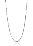 925 Sterling Silver Italian 1MM Box Chain Crafted Necklace Thin Lightweight Strong Sturdy -With Extra Clasp