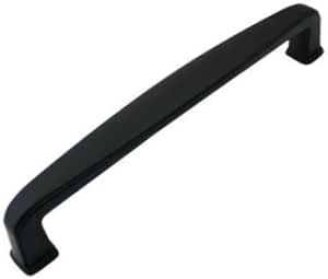 Cosmas Matte Black Cabinet Handles (5-Pack) - Flat Pulls, Model 4392-128FB