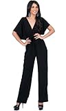 KOH KOH Womens Short Kimono Sleeve One-Piece Jumpsuit Cocktail Romper Playsuit