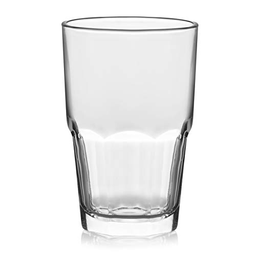 Libbey Boston Tumbler, Rocks, and Juice Glasses, 18 Piece Classic Stackable Glass Cups Set, Versatile, Kitchen Drinking Glasses Set for Everyday Use