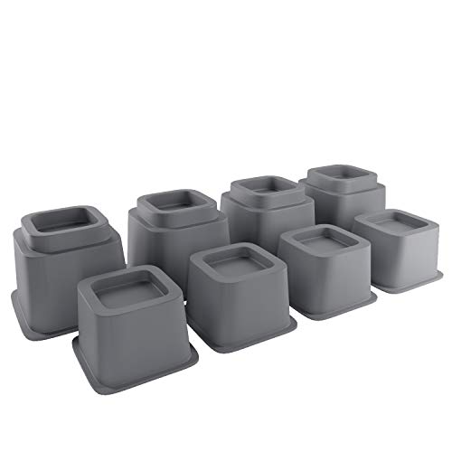 Home Intuition Heavy Duty Adjustable Bed Risers Furniture Riser 3, 5 or