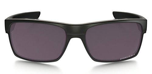 Oakley Men's Twoface Non-Polarized Iridium Square Sunglasses, Matte Black with Chrome Iridium, 60 mm