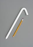 Hook Stake, 12"L, Bright White