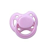 PURSUEBABY 1Pcs Pure Lovely Pink Magnetic Pacifier for Realistic Reborn Dolls, Lifelike Baby Doll Magnetic Nipple Dummy