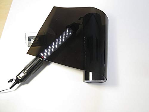 Könighaus Wecker Abdunkelfolie -Tönungsfolie zum abdunkeln von Display's wie Wecker, Receiver, etc. - Tief Schwarz 20 x 30 cm