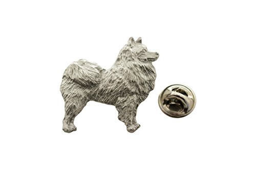 American Eskimo Pin ~ Antiqued Pewter ~ Lapel Pin ~ Sarah's Treats & Treasures