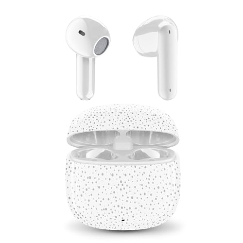 - Showy Auricolari Bluetooth a Capsula, Design Ergonomico, Suono Bilanciato e Comfort Ottimale, Fantasia Dotted Elegance