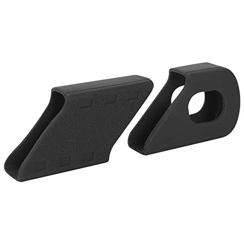 Jadeshay Bike Crank Protector,Silicone Bike Crank Protection Sleeve Arm Boots Protector Bicycle Accessory,4PCS (Color : Black) - Thumbnail 6