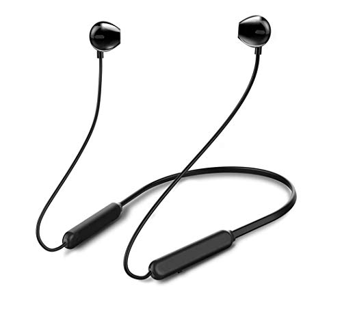 Bluetooth Headphones, Wireless Waterproof Sport Earbuds, 20 Hrs Play Time Ultra Comfort in Ear Headphones Sweatproof Noise Cancelling (X7 Plus) (Black)