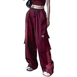 Sawmew Y2K Cargo Jeans Damen, Hip Hop Baggy Cargohose