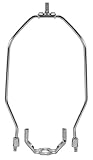 8 Inch Heavy Duty Harp Fitter For Lamp Shades Polished Nickel