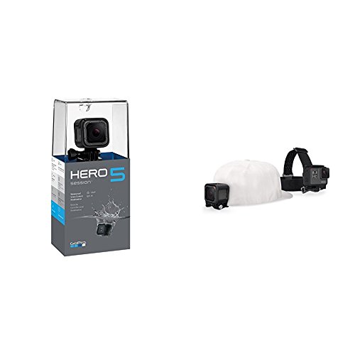 GoPro HERO5 Session and Headstrap Mount + Quick Clip (GoPro Official Mount)