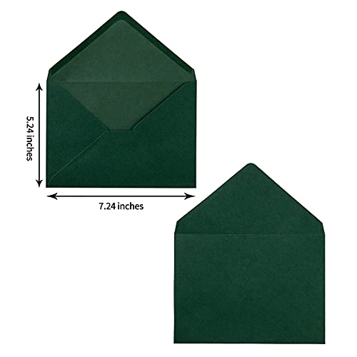 50 Pack A7 Colorful 5x7 Envelopes V Flap Invitation Envelopes for 5x7