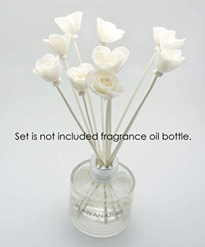Plawanature Set of 20 Miniature Rose 1" Sola Flower with Reed Diffuser Replacement for Home Fragrance.