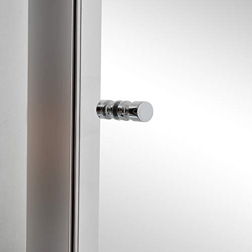 Bathroom Mirrored Vertical 16" x 24" Stainless Steel Frame Medicine