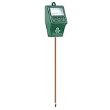 FIXKIT Soil Moisture Meter, Soil Water Sensor Monitor Hydrometer for Gardening, Farming, Indoor Outdoor Plant (Green)