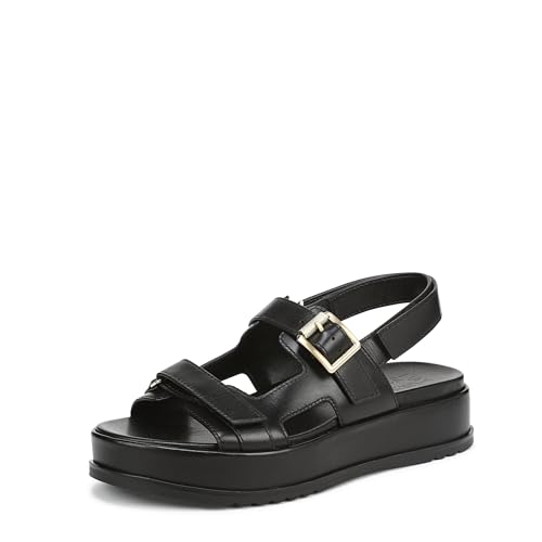 Naturalizer Womens Ziva Sandal Black Leather 7 M