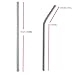 WARMBUY Stainless Steel Reusable Drinking Straws and Cleaning Brush, Set of 6