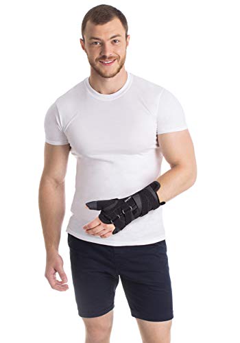 TOROS-GROUP Attelles d' immobilisation pour poignet et avant-bras Orthese Support pour le pouce Main DROITE Large