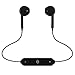 Wireless Earphones, Bluetooth Headphones Sport Earbuds with Mic Sport Stereo Headset Sweatproof, Noise Cancelling Stereo, Best Headset for Gym Running Workout (Black)