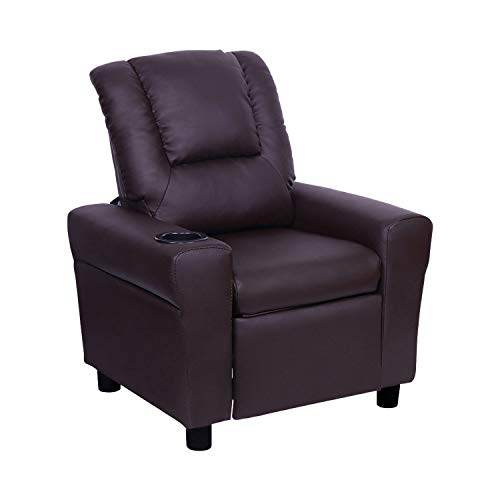 Kids Recliner Chair,Toddlers Recliner with Cup Holder and Headrest