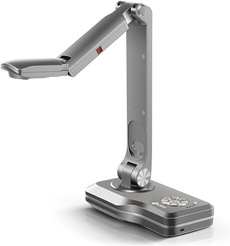 JOYUSING WiFi/USB/VGA/HDMI Four Mode 8MP Wireless Document Camera with 7200mAh Battery for Teachers, Mac, Windows, Compatible, Online Teaching, Distance Learning and Web Conferencing