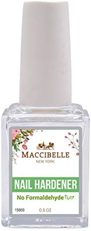 Maccibelle Nails Strengthener Formulated without Formaldehyde, Toluene, DBP, Helps Gradually Repair Sensitive, Weak and Damaged Nails. Longer, Harder, Stronger Natural Nail.