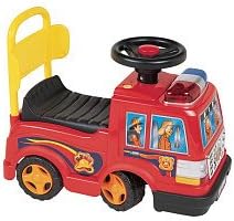 New Star Foot to Floor Sit N Ride Fire Engine in Red