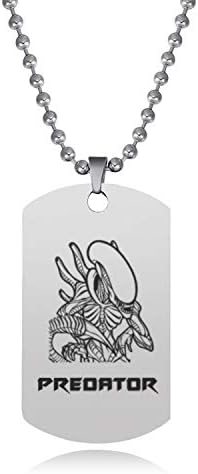 new media tie-tag necklace pendant stainless steel predator (fillet card and - style 4
