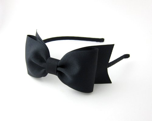 black headband with bow