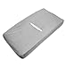 American Baby Company Heavenly Soft Chenille Fitted Contoured Changing Pad Cover, Gray, for Boys and Girls