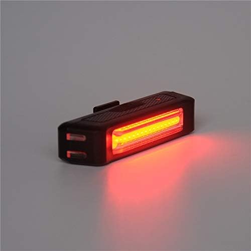 HugeAuto Rechargeable Bike Tail light Ultra Bright LED Bike Front/Rear Light 6 Modes Waterproof Cycling Taillight Fits on Any Road Bikes, Mountain Bikes or Helmets for Optimum Cycling Safety(Red)
