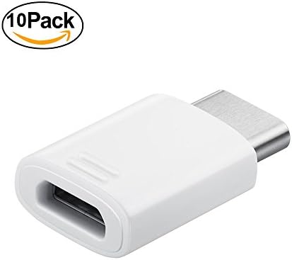 ElloGear OEM Samsung Micro USB Adapter Connector To USB Type-C for Micro USB Cables Samsung Galaxy S8 S8 Plus Note 7 Note 8 Macbook and Other Devices (10 Pack)