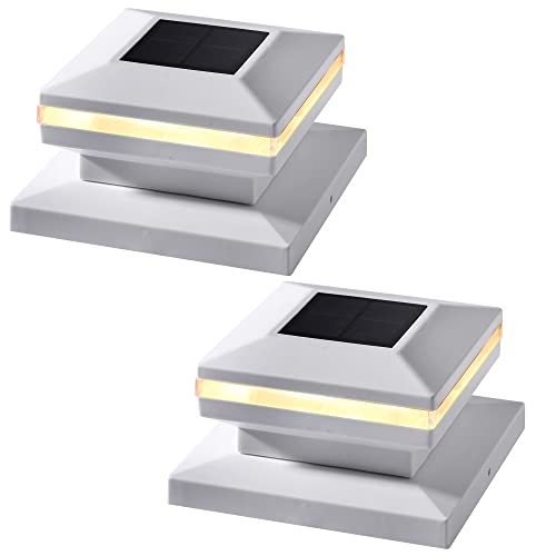 Dynaming 2 Pack Solar Post Lights, Outdoor