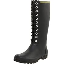 Chooka Rain Boots Sale - Free Shipping Chooka Women's Noir Lace-Up Rain Boot