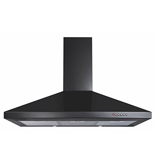 CDA ECH91BL 90cm Chimney Cooker Hood Extractor Fan In Black Amazon.co