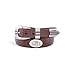 NCAA Lsu Tigers Crocodile Tip Leather Concho Belt