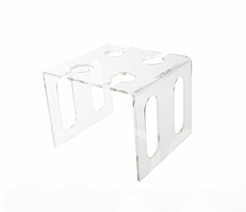 The Beach Glass Modern Clear Acrylic Outdoor Serving Tray Wine