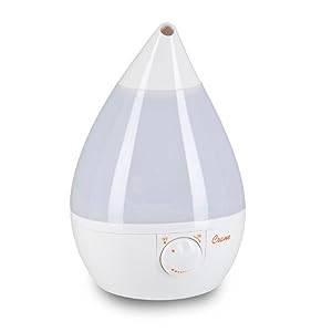 Image of Crane Humidifier, Ultrasonic Cool Mist Humidifiers, Filter-Free, 1 Gallon, for Home Bedroom Baby Nursery and Office, White