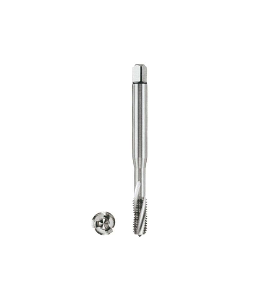 Dormer E207M8 Series E207 HSS-E-PM 15 Degrees Spiral Flute Machine Tap Metric with Bright Finish, DIN371 Standard, M8 x 1.25 mm Thread, 90 mm Length