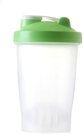 BestWare Protein Powder Shake Cup Pp Water Bottle Fitness Sports Cup Travel To-Go Drinkware Mix Shake Bottle Green 400ml