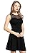 Sylvestidoso Women's A-Line Sleeveless Pleated Little Black Cocktail Party Dress (M, Black)