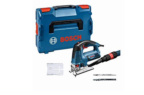 Bosch Professional GST 160 BCE, 800 W Nennaufnahmeleistung, 160 mm Schnitttiefe in Holz, L-BOXX, Absaug-Set, 1…