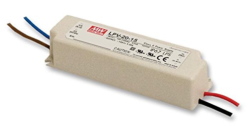MEAN WELLLPV-20-12 20 W Single Output 1.67 A 12 Vdc Output Max Switching Power Supply - 1 item(s)