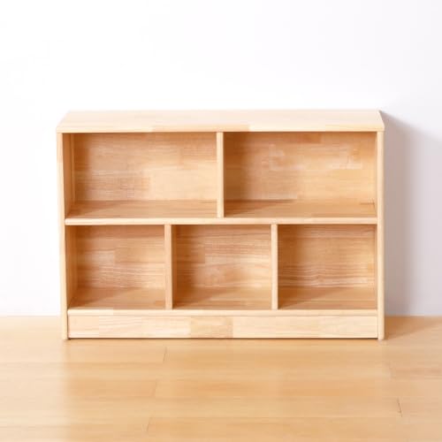 OOOK Solid Wood Storage Unit Toy Storage Unit for Children's Bedroom Playroom (Rubber Wood)