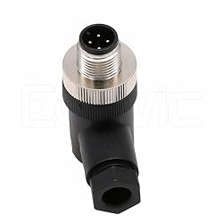 Eonvic M12 4 Pin Male Connector, 12mm A Code Right