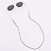 Kalevel Eyeglass Chain Holder Glasses Strap Beaded Sunglass Chains for Women (Black)