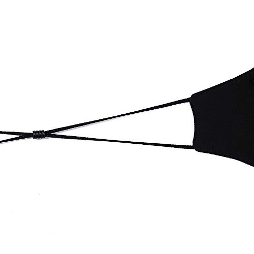 AOGE 2 Pack Washable Face Covering Reusable for Kids, Adjustable Protective Fabric Face Cover w/Dust Filter Pocket (Gorilla Black&Black)