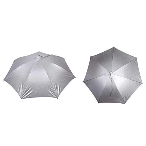 YOOAN Umbrella Hat Rainproof Windproof Folding Adjustable UV Free Sun Rain Cap Fishing Headwear